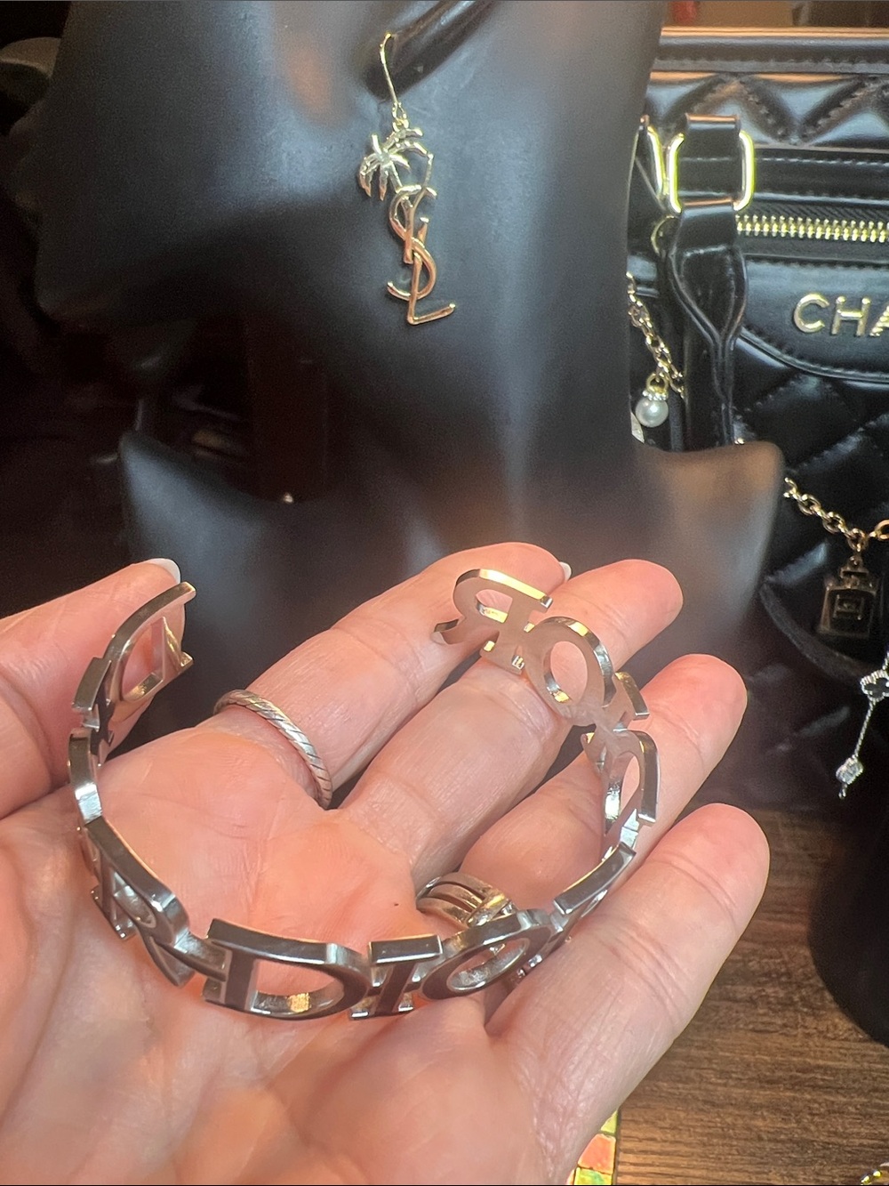Silver Lettering Bracelet - Picture 4 of 8